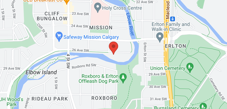 map of 530 135 26 Avenue SW